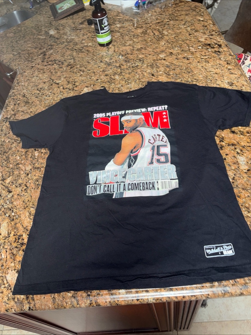NBA Nets slam x Vince Carter T shirt l Mitchell Ness don't call it a comeback